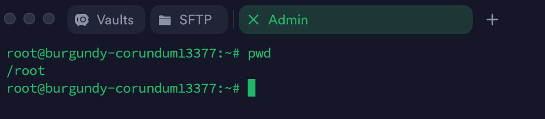 pwd linux