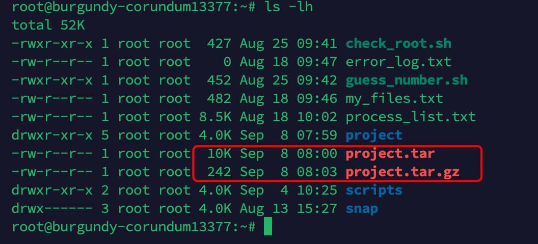 архив линукс gzip